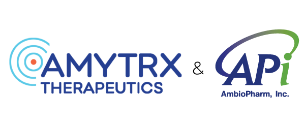 Amytrx and AmbioPharm logos